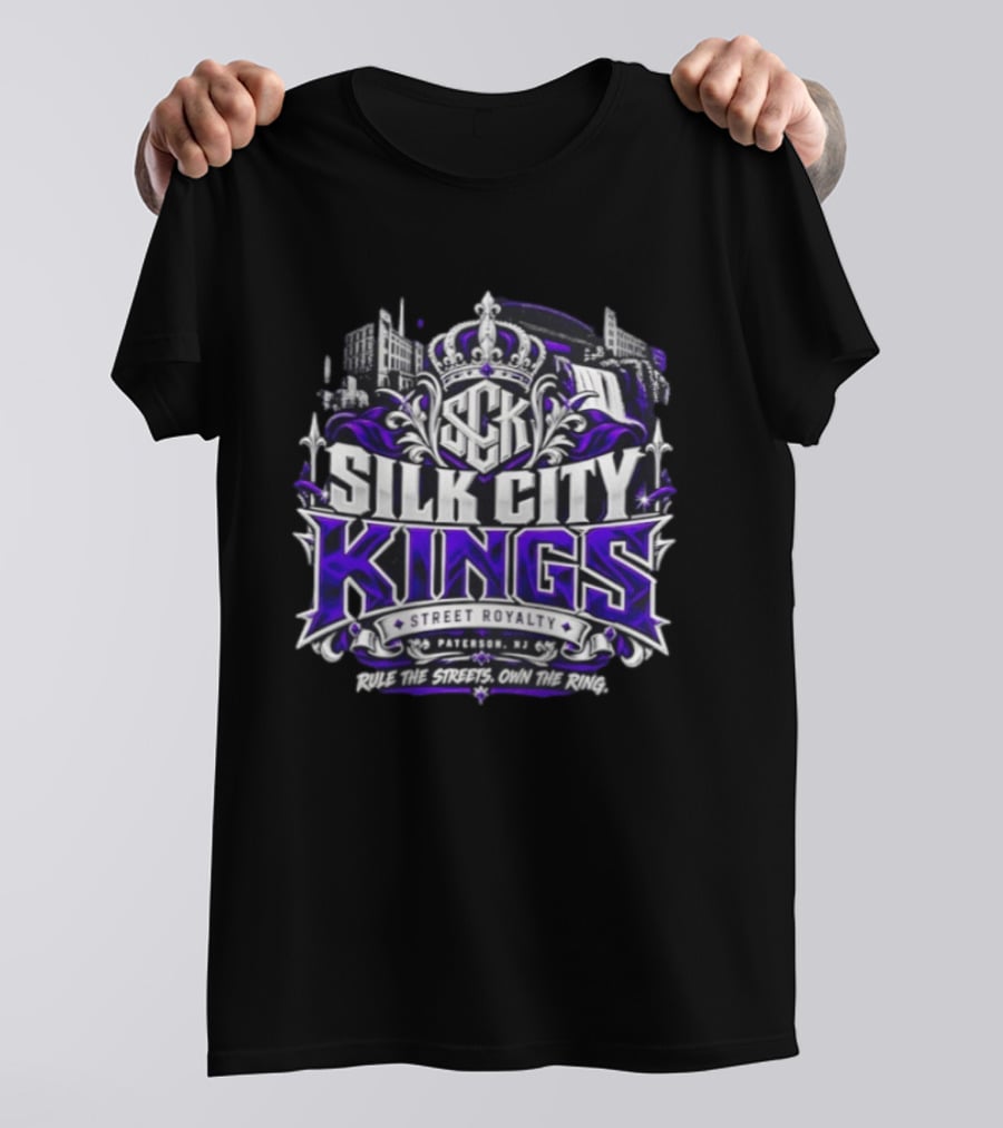 Silk City Kings Kenny Bengal Bulldog Pittman Purple Reign Street Royalty Paterson NJ Rule The Streets Own The Ring T-Shirt