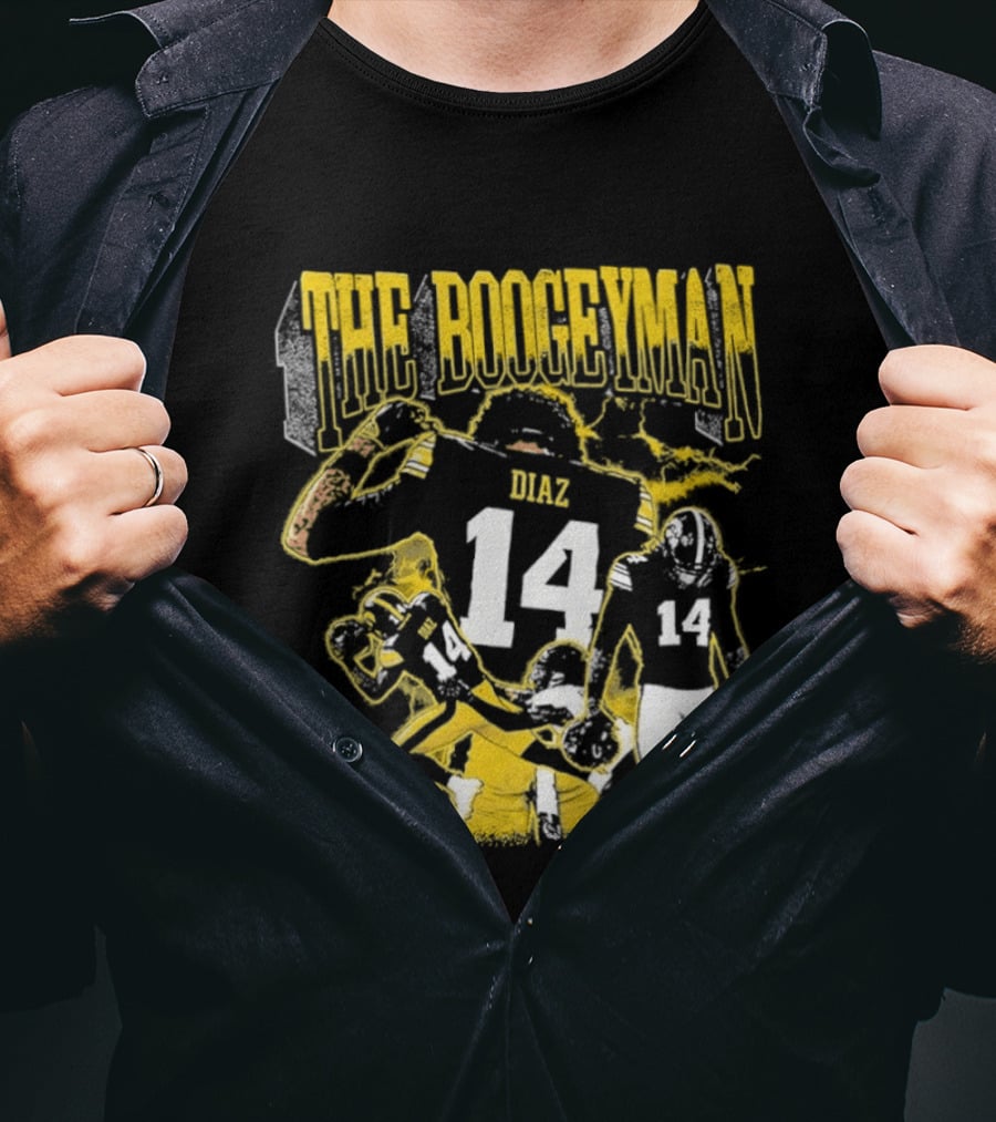 The Boogeyman Diaz No 14 Iowa Hawkeyes Football T-Shirt