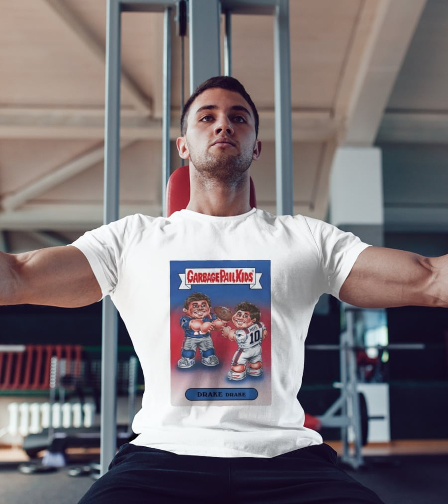 Garbage Pail Kids Drake Maye New England Patriots 10 T-Shirt