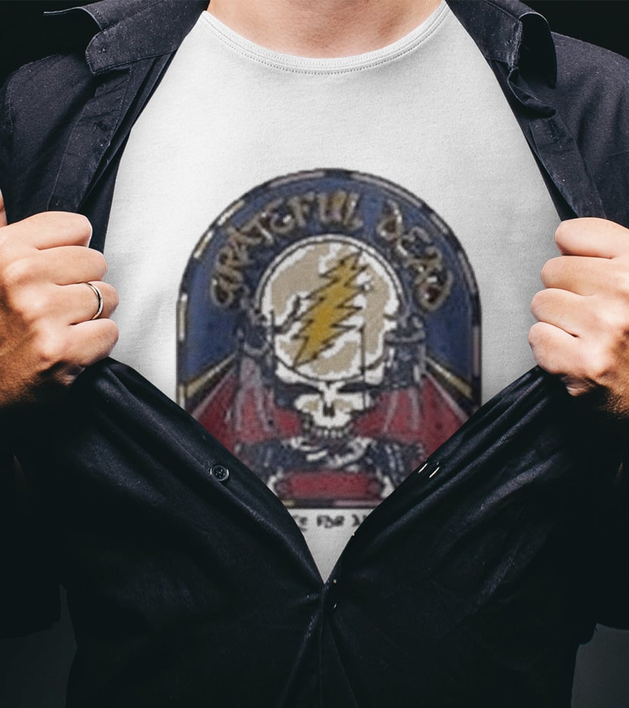 Grateful Dead Blues For Allah Skull Lightning Bolt T-Shirt