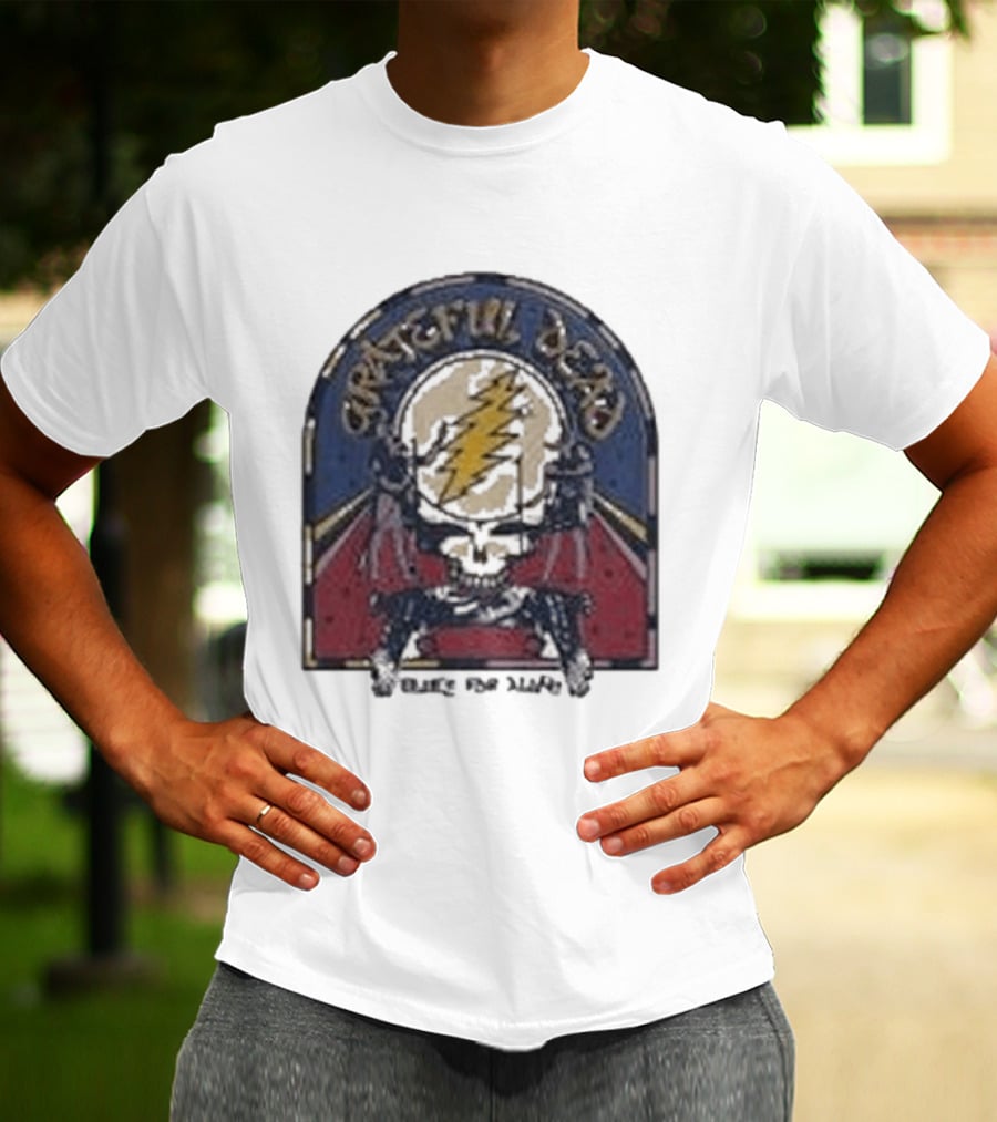 Grateful Dead Blues For Allah Skull Lightning Bolt T-Shirt
