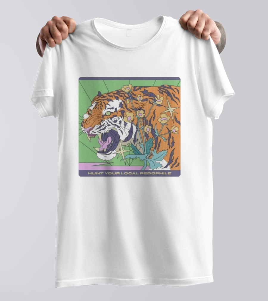 Hunt Your Local Pedophile Tiger Vintage Wildcat T-Shirt