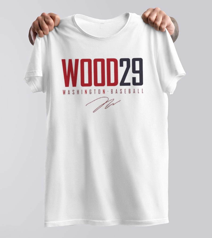 Wood 29 Washington Baseball T-Shirt