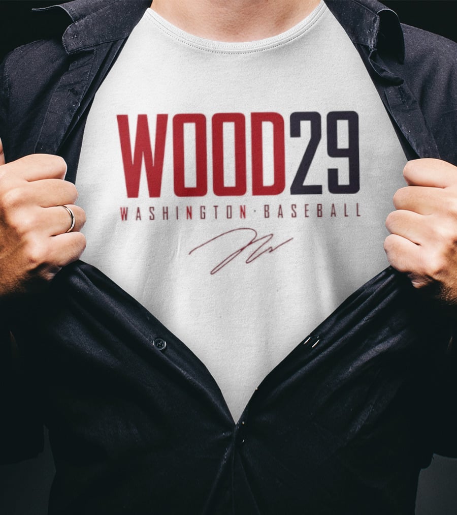 Wood 29 Washington Baseball T-Shirt
