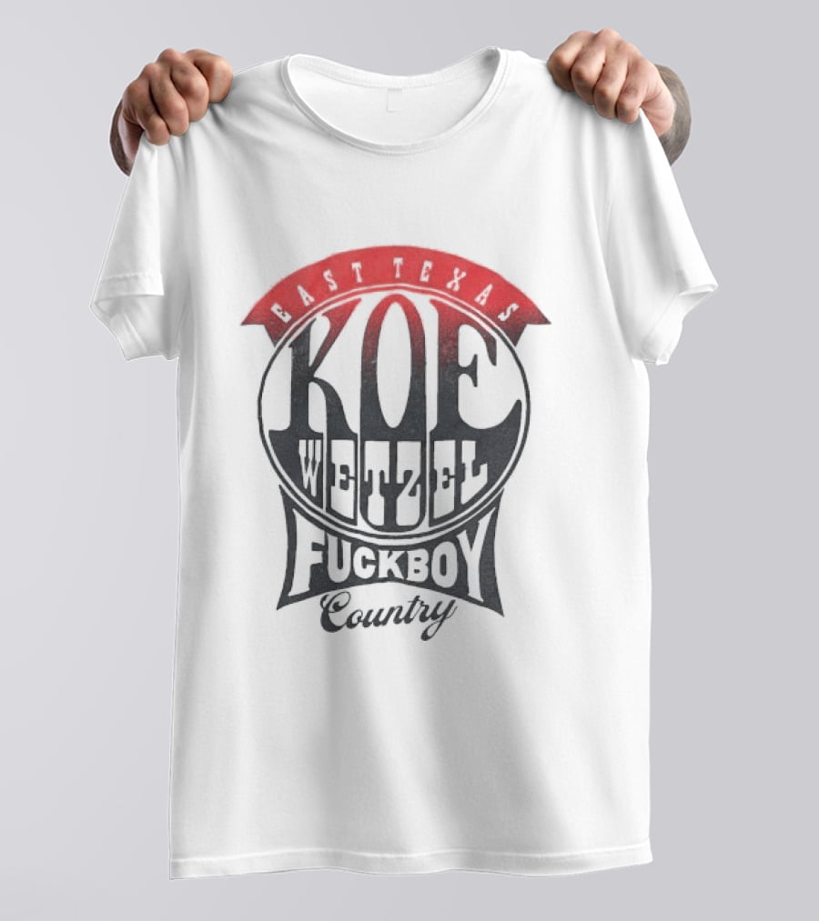 Koe Wetzel East Texas Fuckboy Country Bowtie T-Shirt