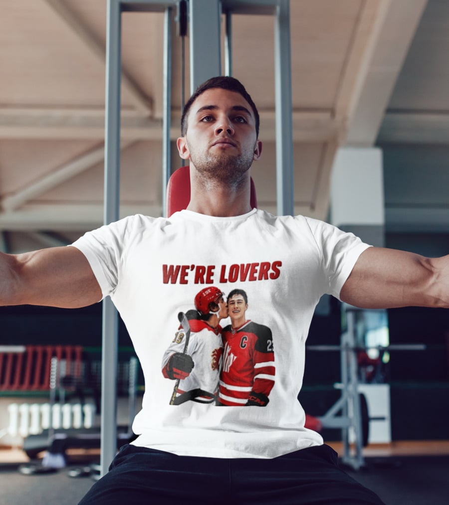 NHL Calgary Flames Matthew Tkachuk Quinn Hughes We're Lovers T-Shirt