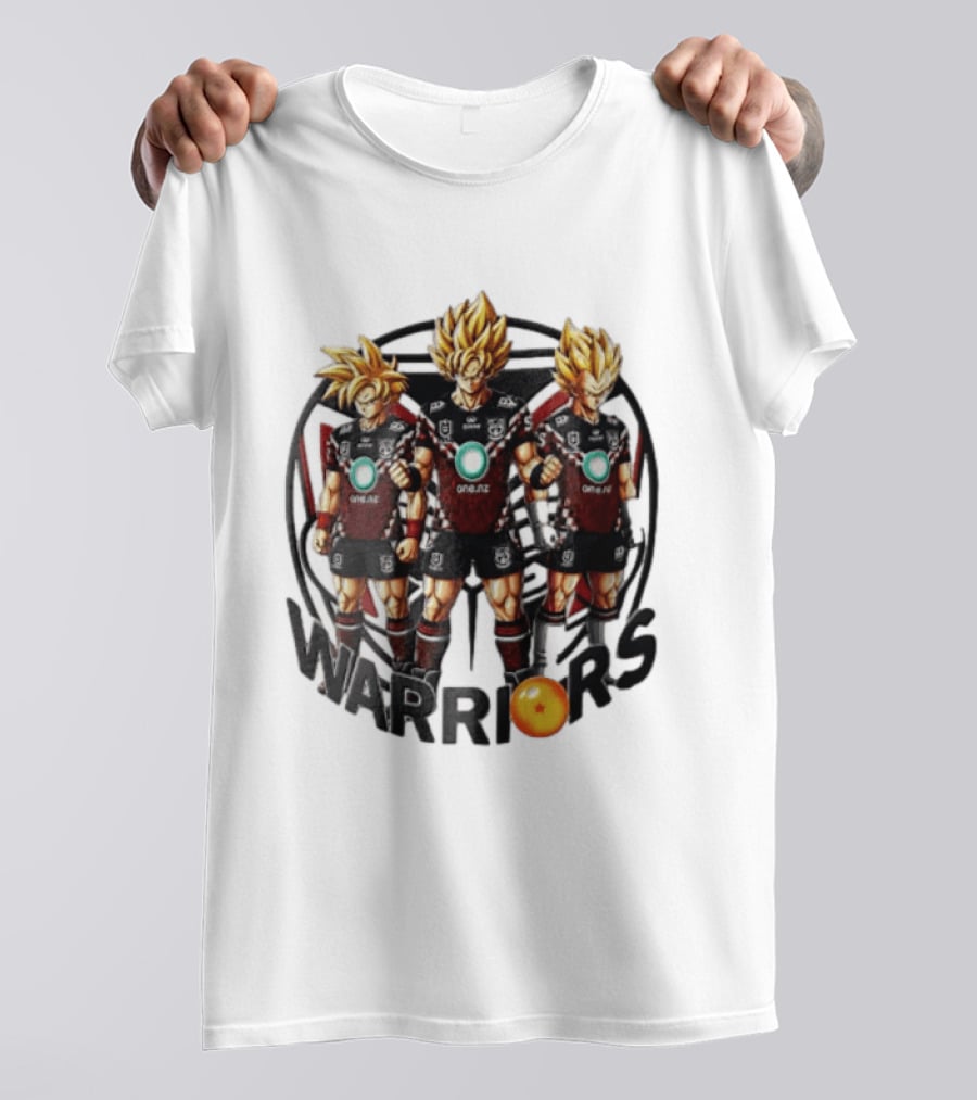 NRL New Zealand Warriors One NZ Super Saiyan Warriors Fusion T-Shirt
