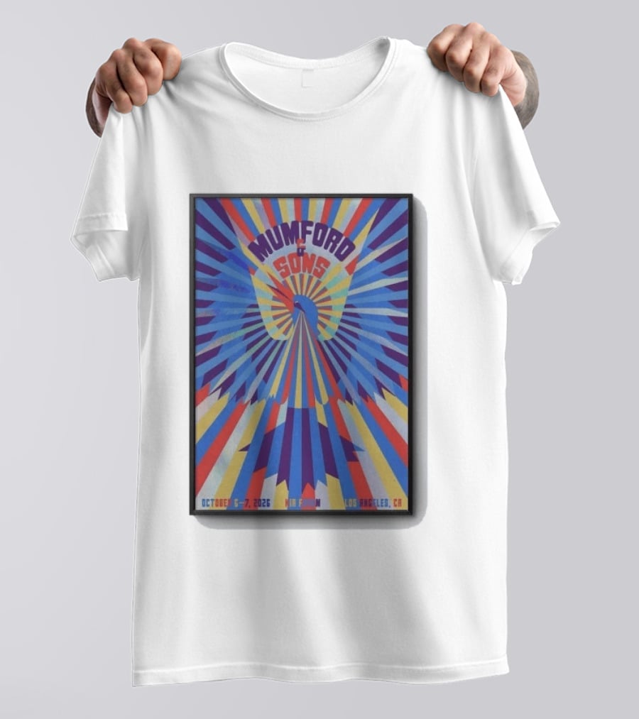 Mumford And Sons October 6 7 2026 Kia Forum Los Angeles CA T-Shirt