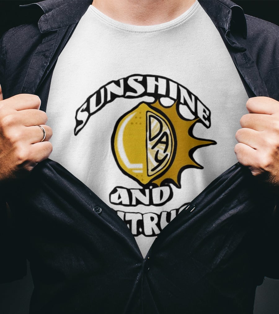 Sunshine Day And Citrus Sun Summer Lemon T-Shirt