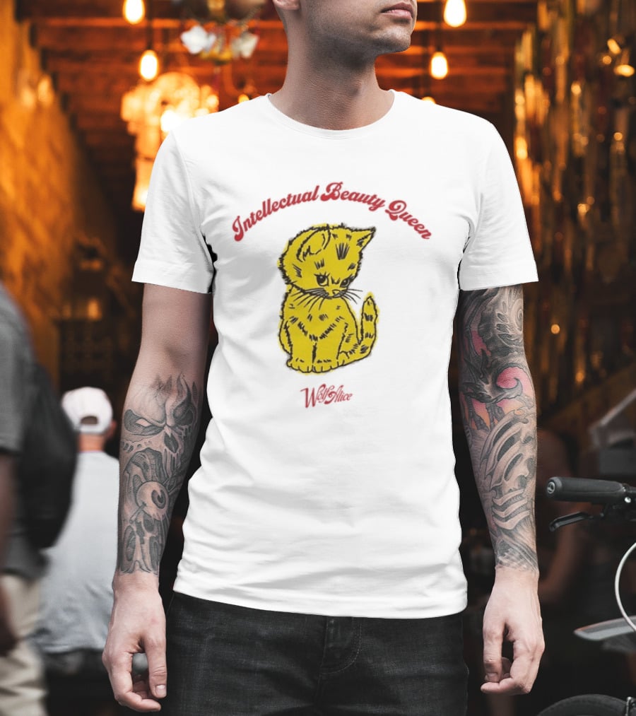 Wolf Alice Intellectual Beauty Queen Cat Drawing T-Shirt