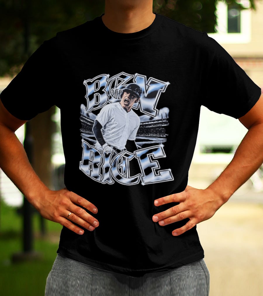 Ben Rice New York Yankees October Power Baseball Stadium T-Shirt