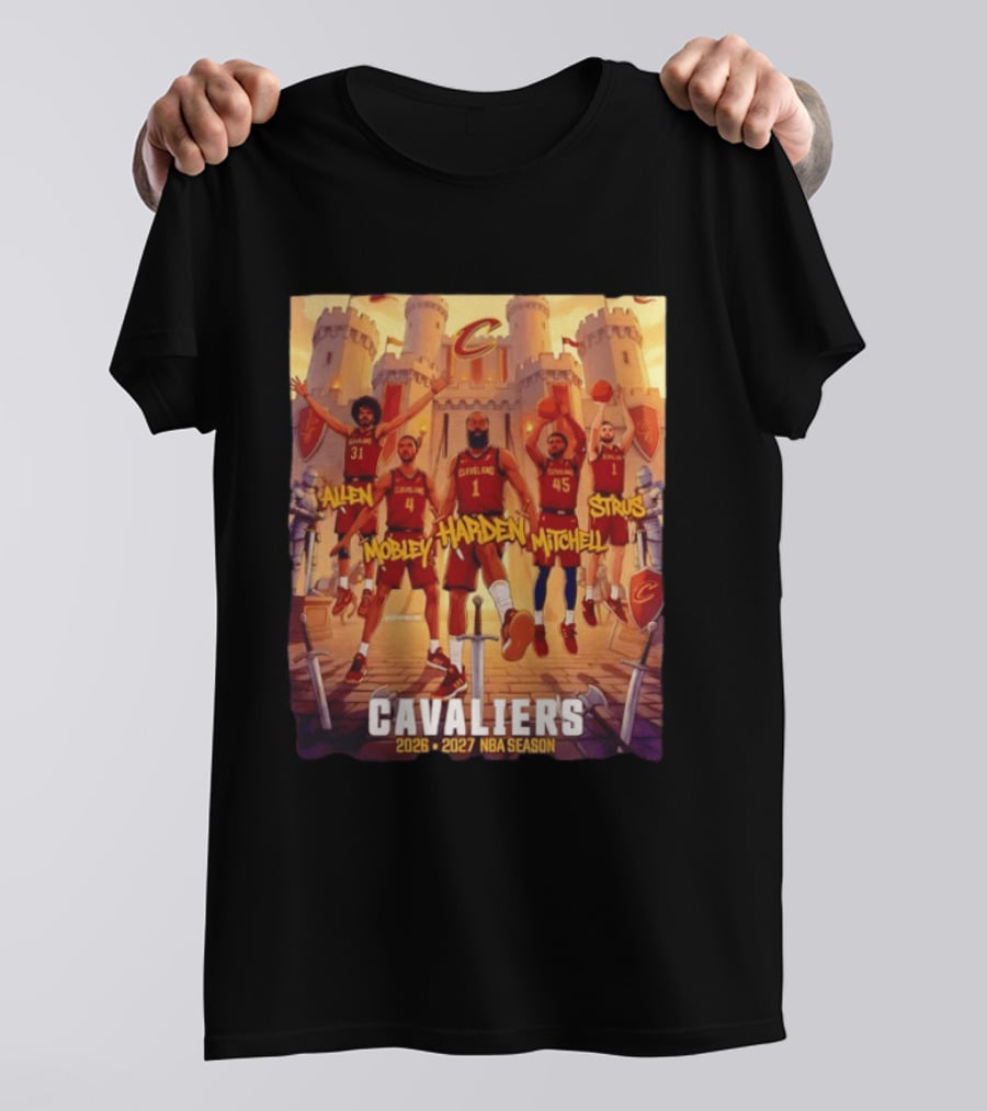Cleveland Cavaliers 2026 2027 NBA Season Harden Mitchell Mobley Allen Strus Basketball Team Cavaliers T-Shirt