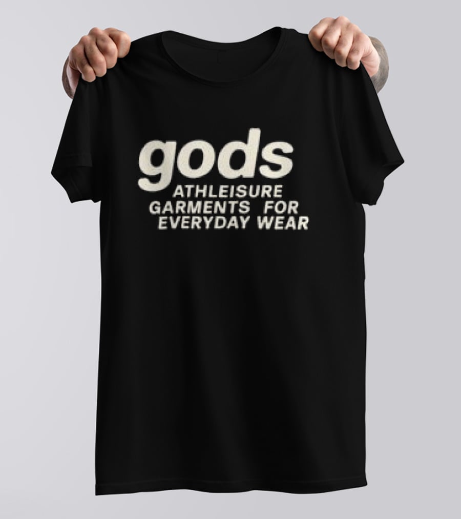 Gods Athleisure Garments Zipper Black Everyday Wear T-Shirt