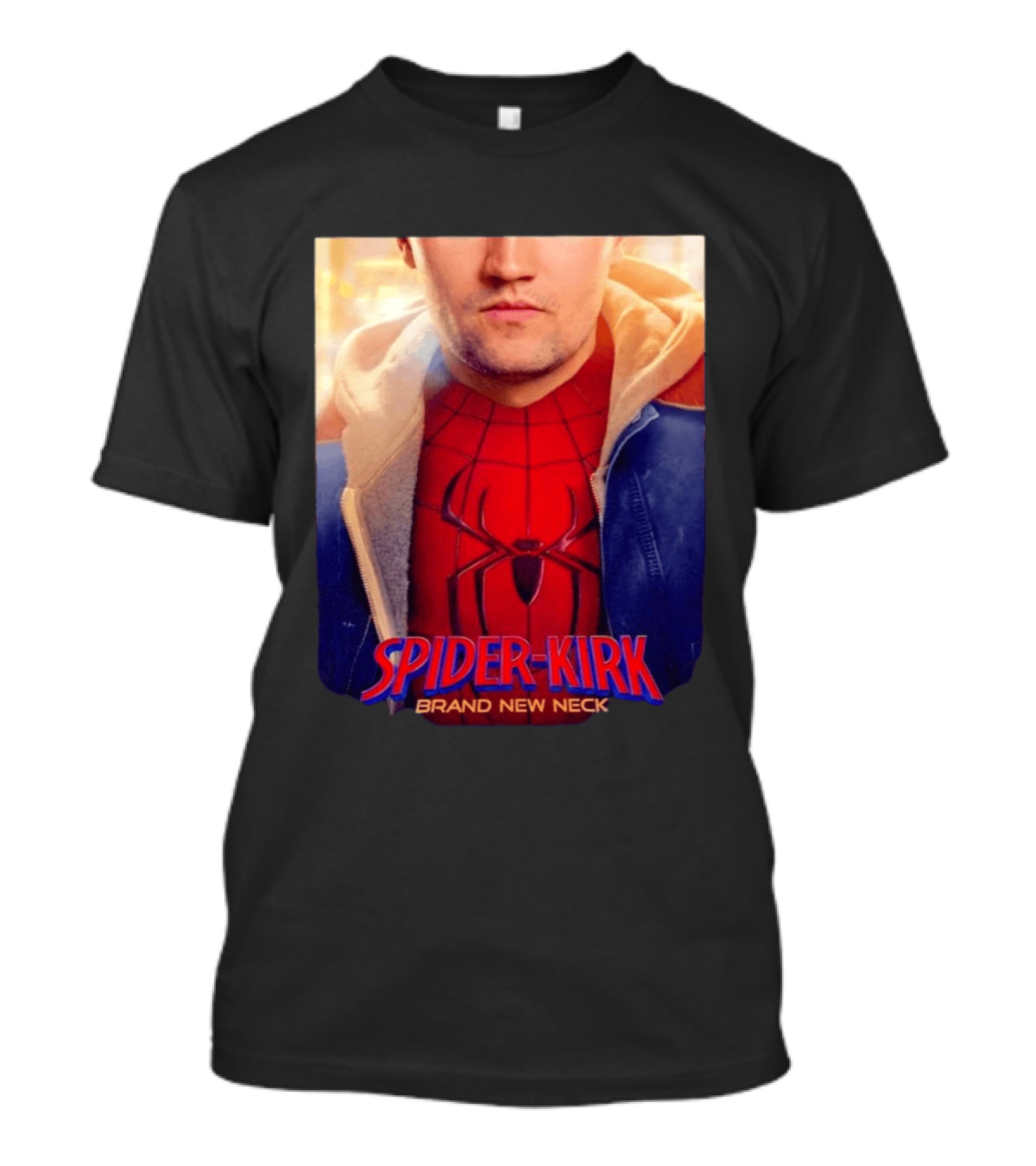 Spider Kirk Brand New Neck Spider Man X Charlie Kirk T-Shirt