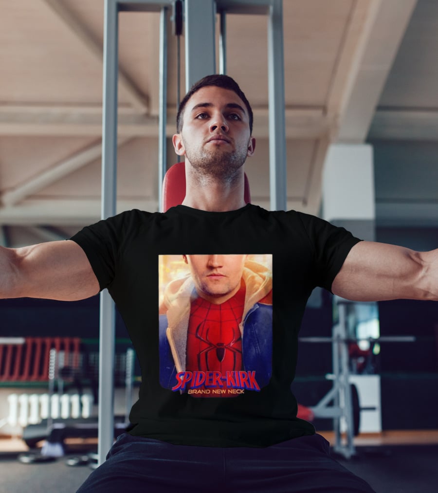 Spider Kirk Brand New Neck Spider Man X Charlie Kirk T-Shirt