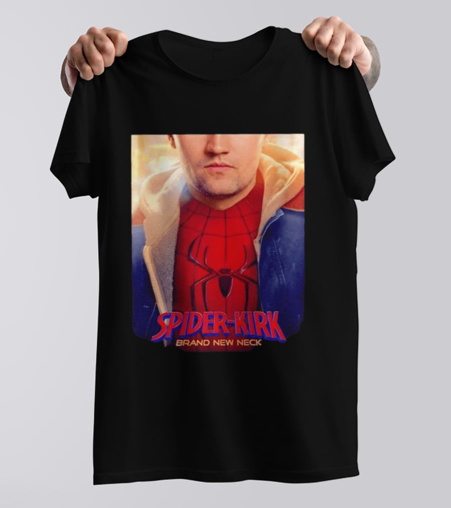 Spider Kirk Brand New Neck Spider Man X Charlie Kirk T-Shirt