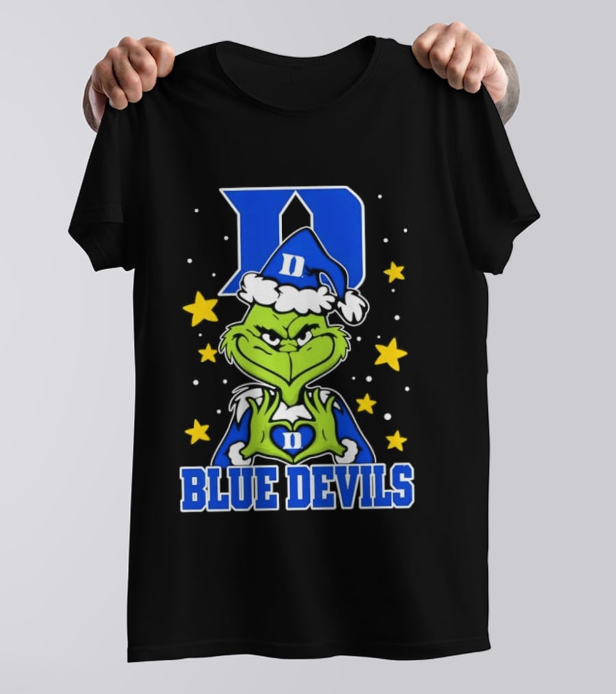 Grinch Christmas Duke Blue Devils NCAA T-Shirt