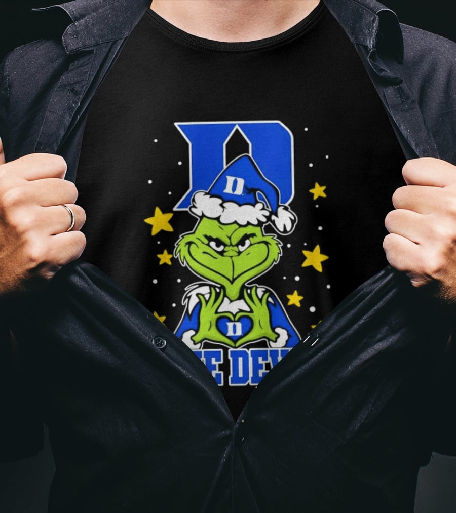 Grinch Christmas Duke Blue Devils NCAA T-Shirt