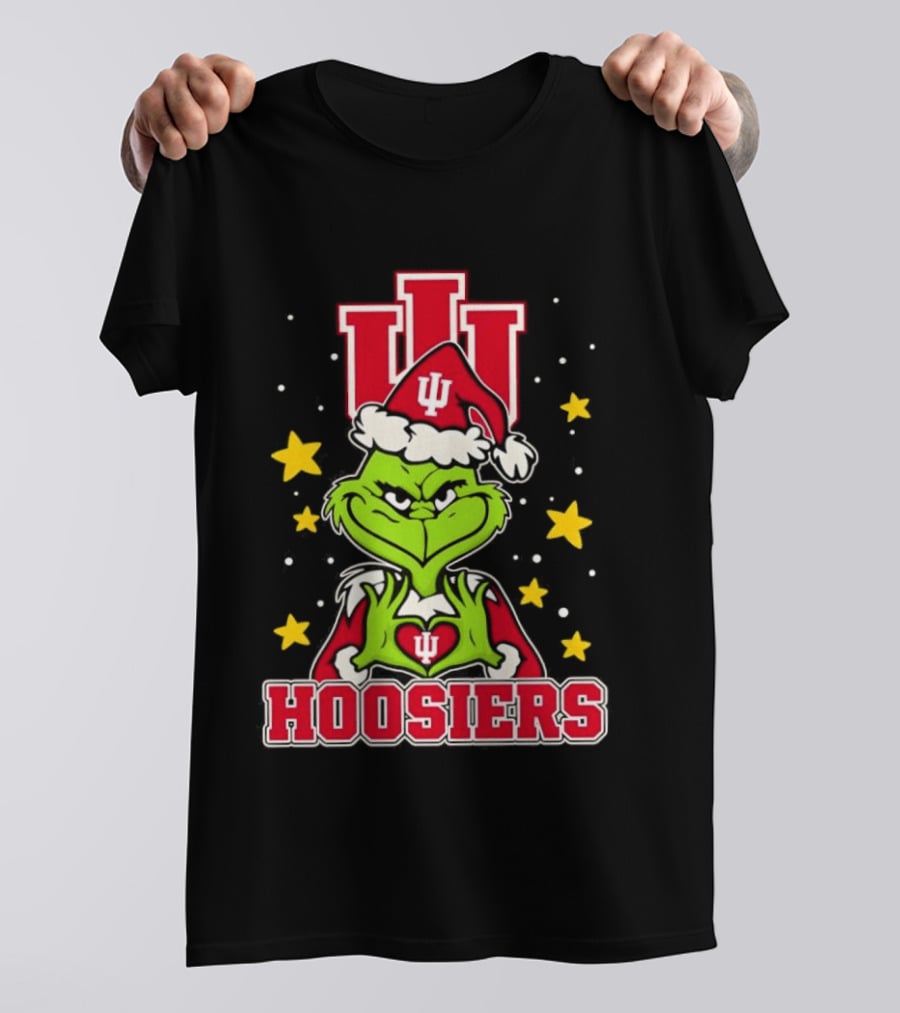 Hoosiers Christmas Grinch Indiana NCAA T-Shirt
