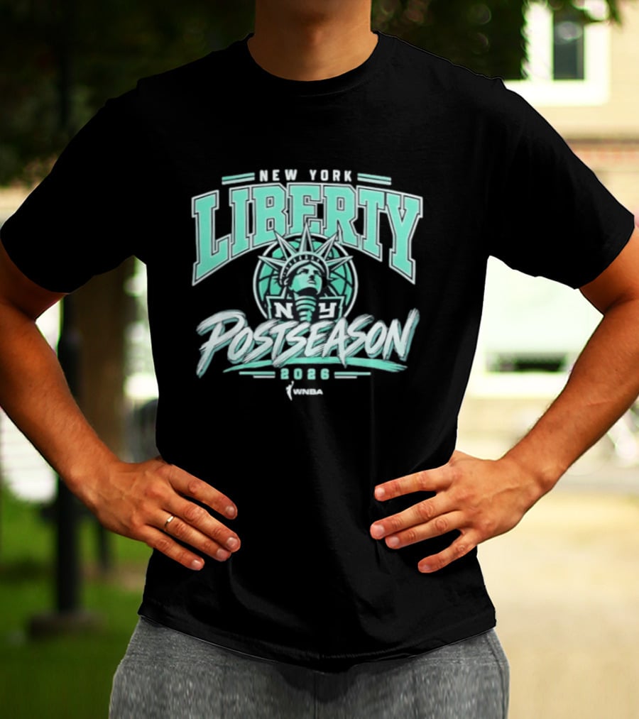 New York Liberty WNBA 2026 Playoffs Statue Of Liberty T-Shirt