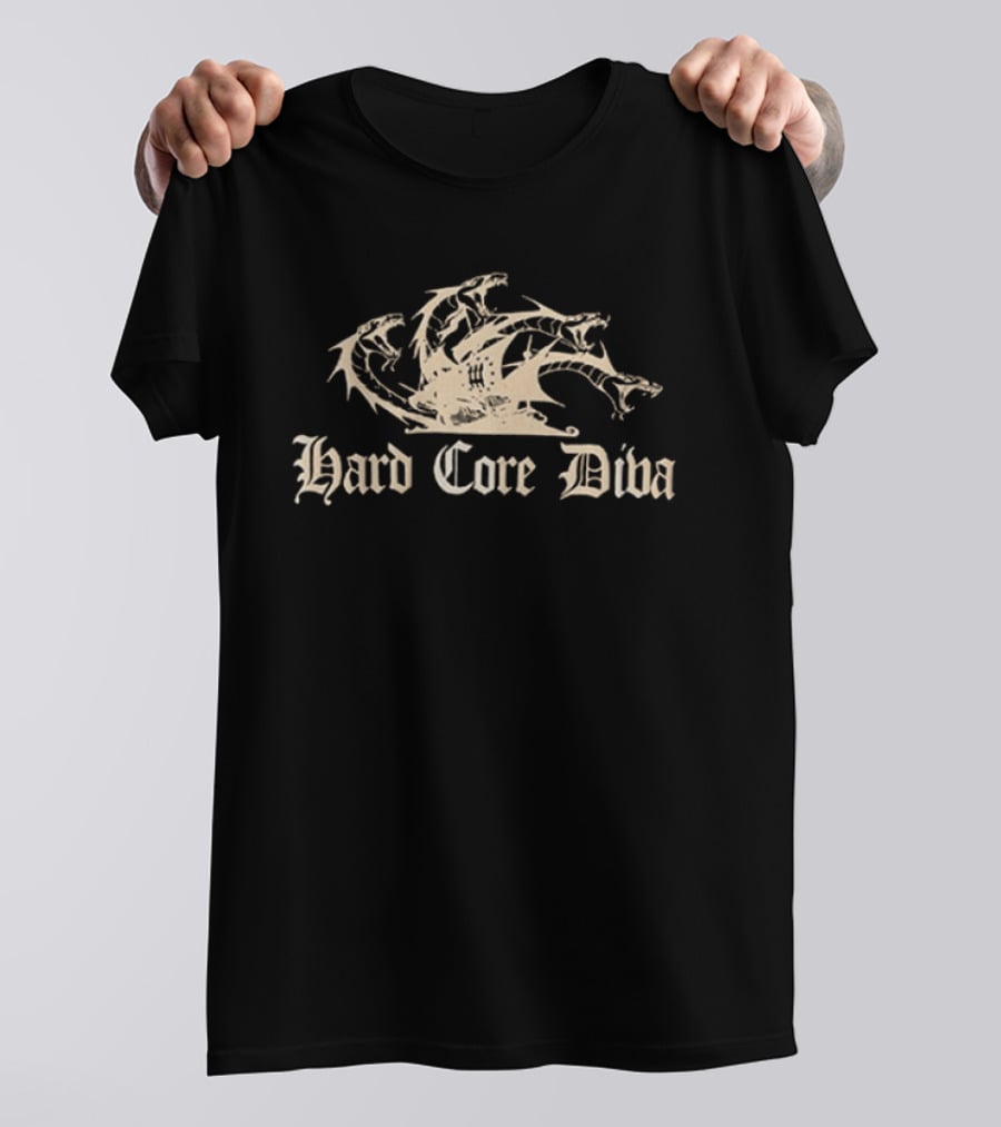 Niteharts Store Hard Core Diva Isoxo H.C.D. Piracy Dragon T-Shirt