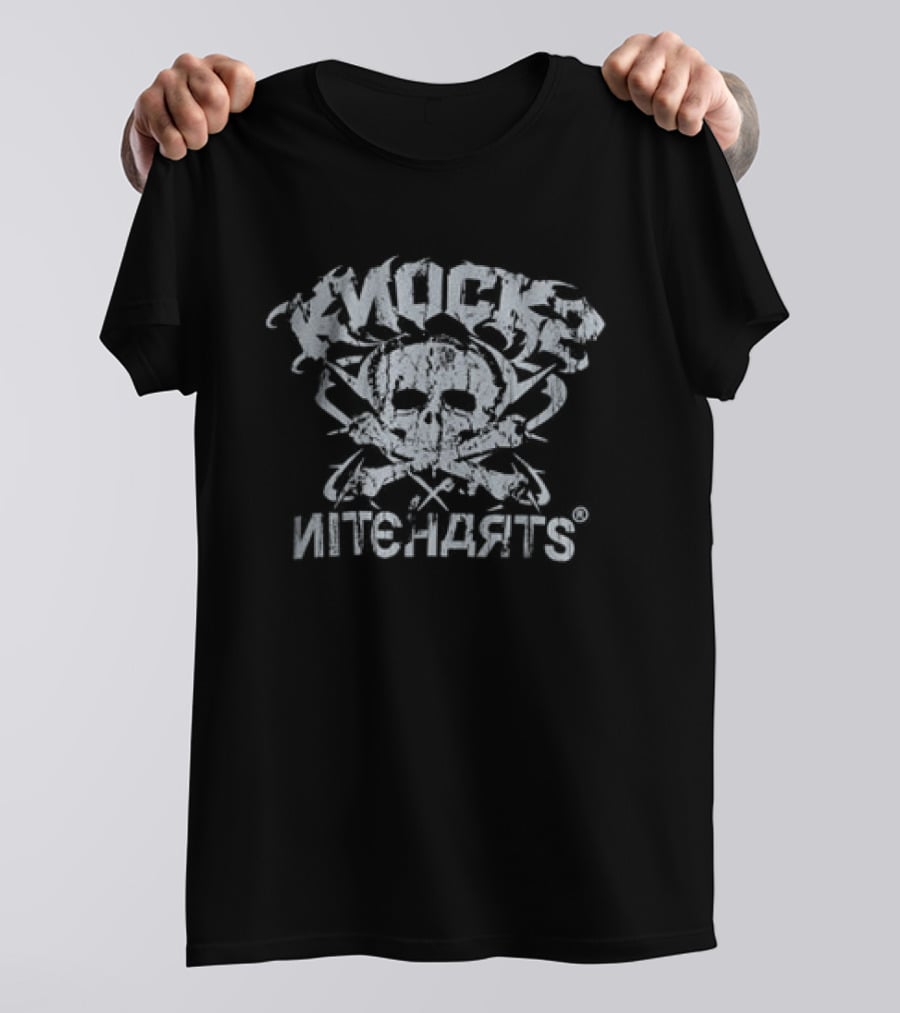 Knock2 Niteharts Skull And Crossbones Collaboration T-Shirt