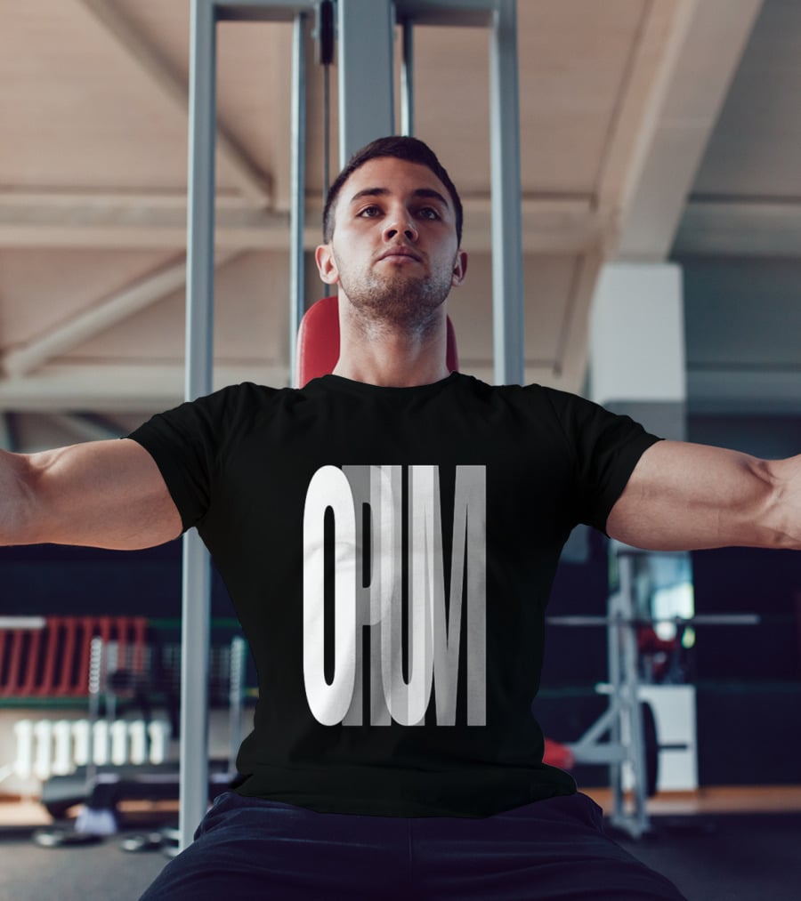 Opium Store Opium 00 Bold Text Optical Illusion T-Shirt