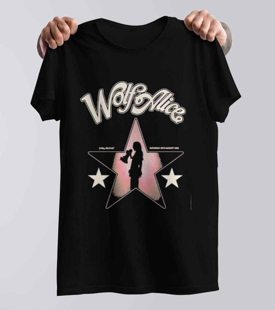 Wolf Alice Belfast Event Star T-Shirt