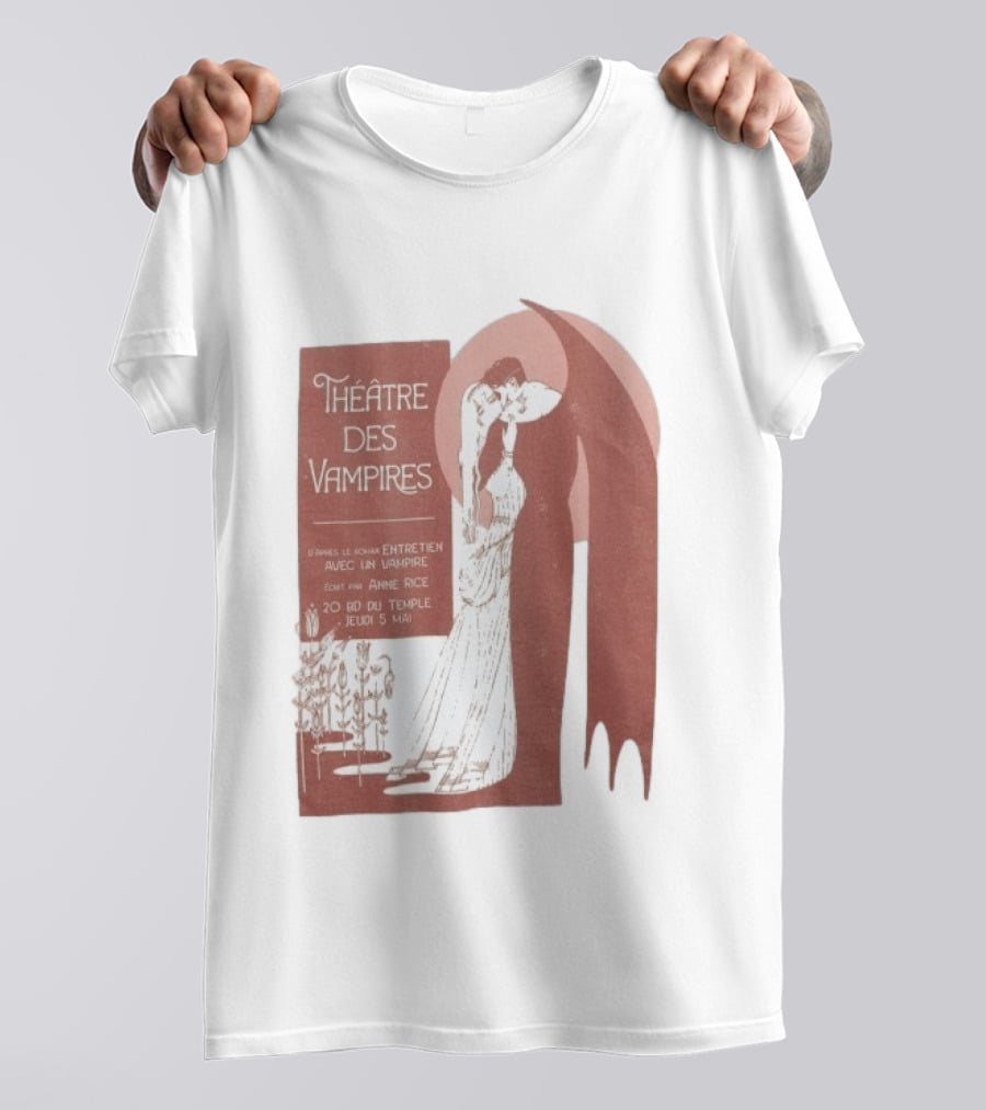 Théâtre Des Vampires Entretien Avec Un Vampire Anne Rice 20 BD Du Temple Jeudi 5 Mai T-Shirt