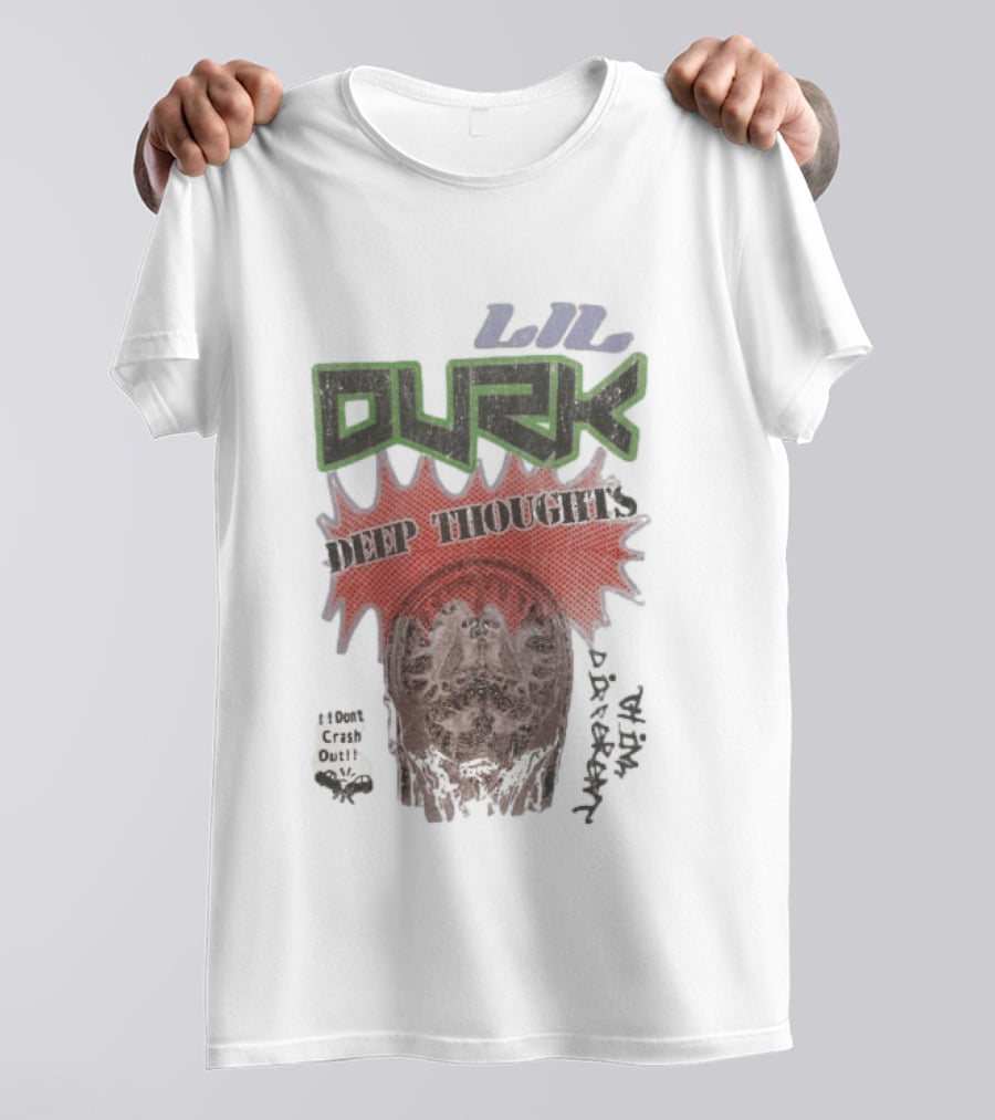 Lil Durk Deep Thoughts 100% Crash Out Brain Power Vortex T-Shirt