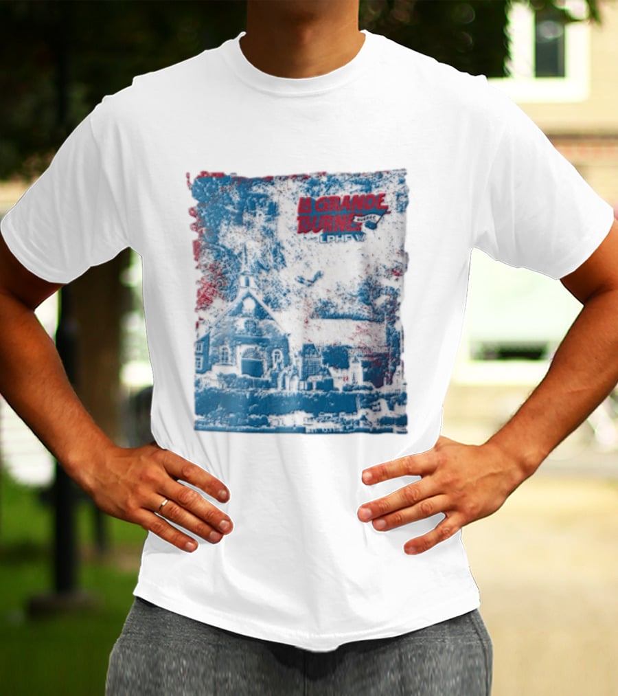 Lphf La Grande Tournee Quebec City Skyline Church Buildings T-Shirt