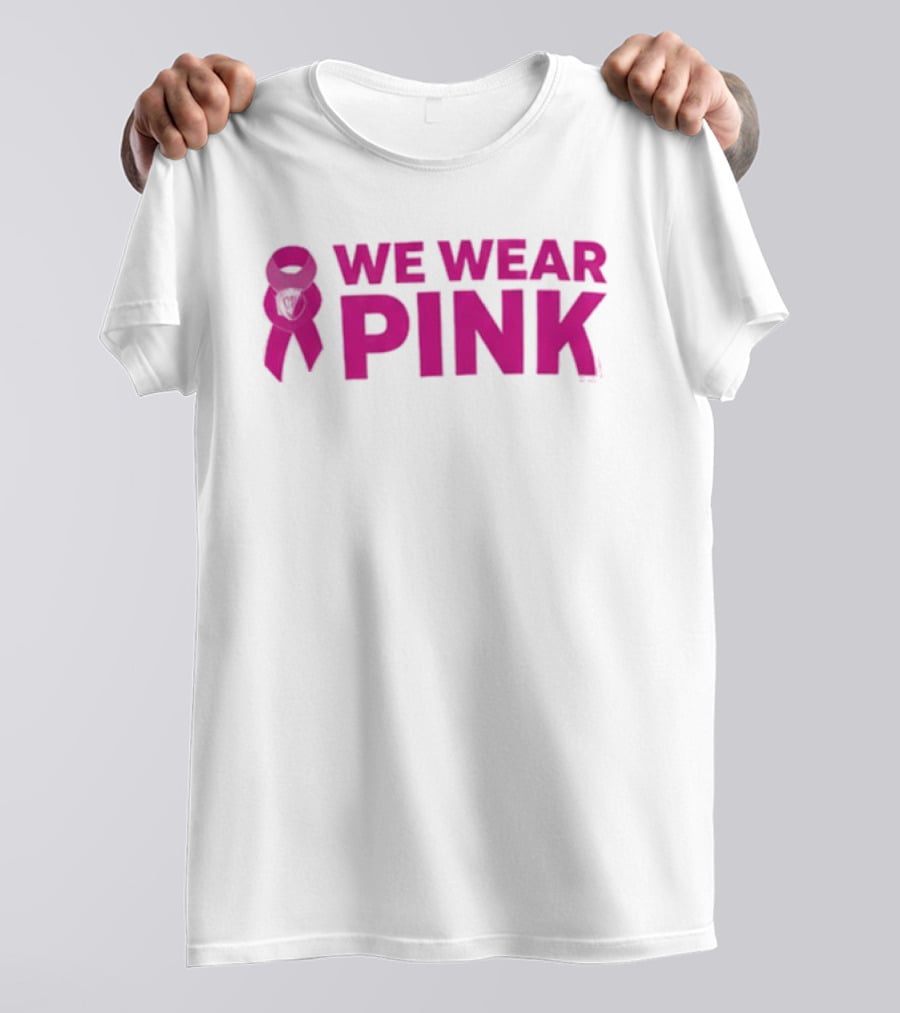 Memphis Grizzlies We Wear Pink Breast Cancer Awareness Support T-Shirt