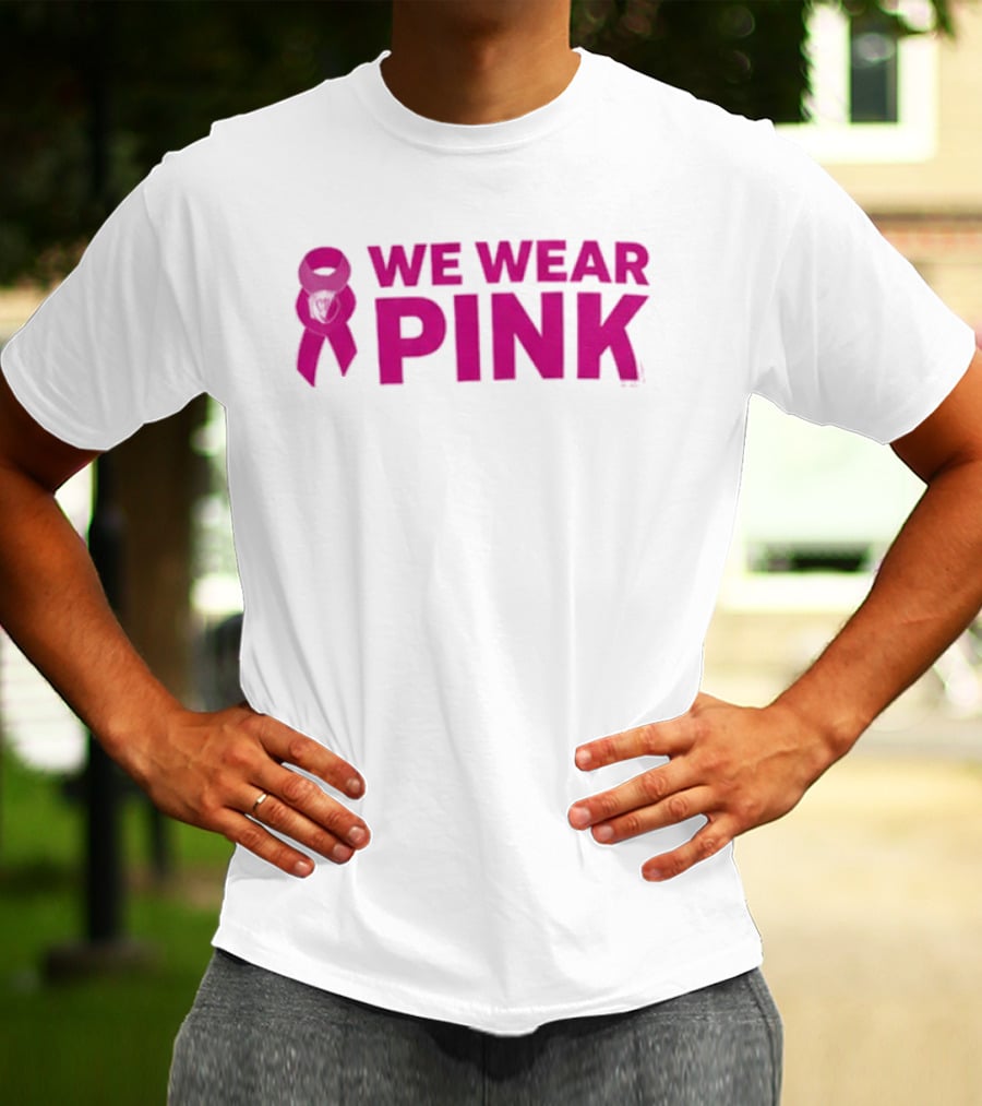 Memphis Grizzlies We Wear Pink Breast Cancer Awareness Support T-Shirt