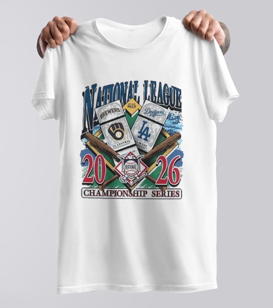 Milwaukee Brewers Los Angeles Dodgers 2026 National League Championship Series Matchup T-Shirt