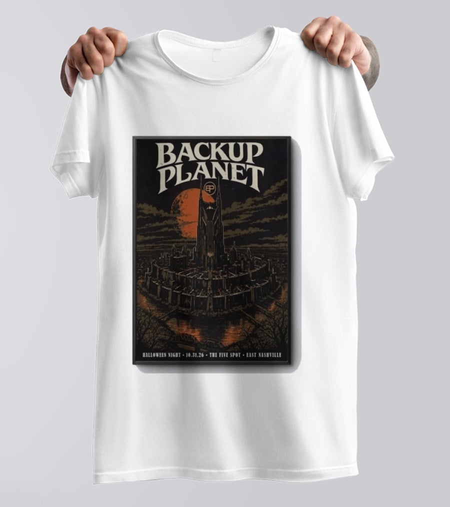 Halloween Night Backup Planet The Five Spot East Nashville 10.31.26 T-Shirt