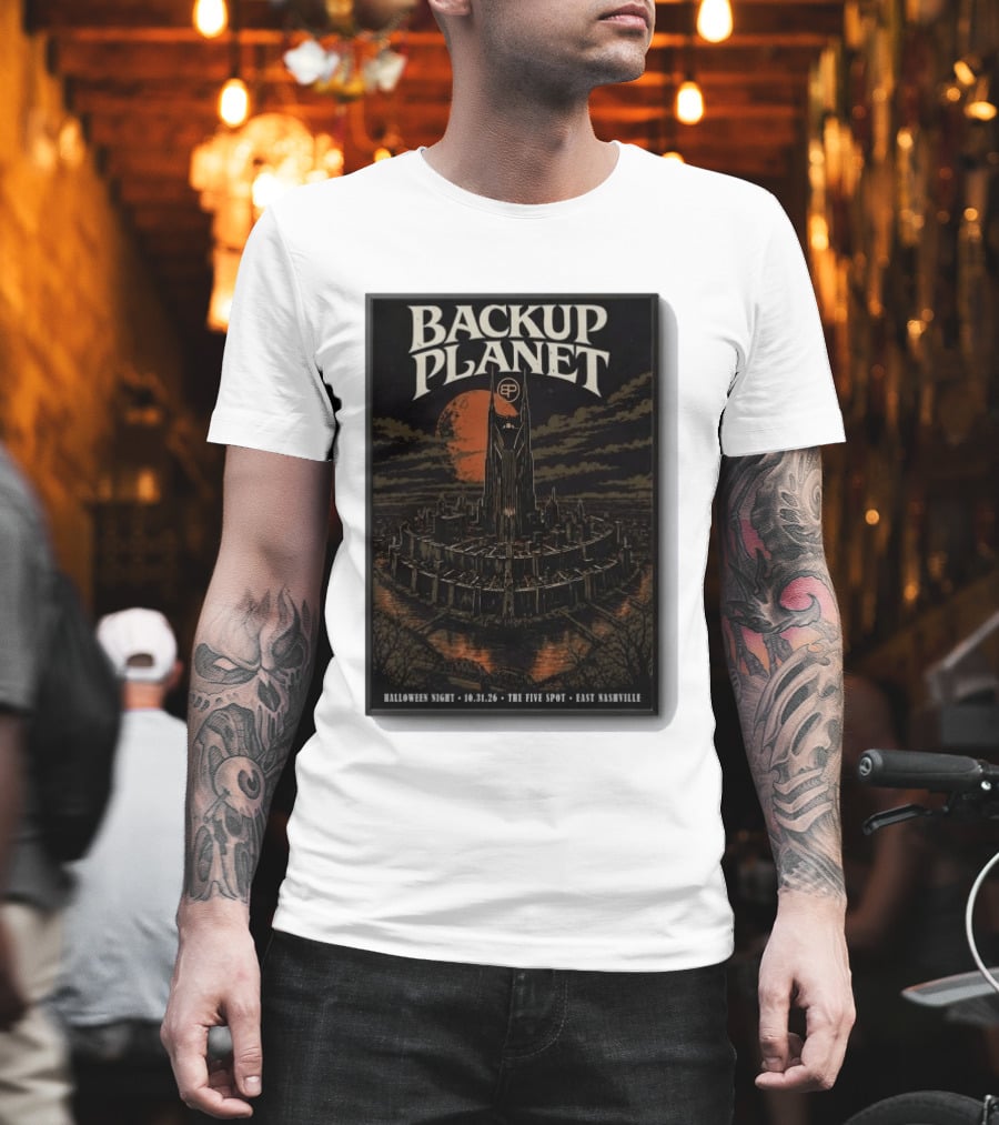 Halloween Night Backup Planet The Five Spot East Nashville 10.31.26 T-Shirt