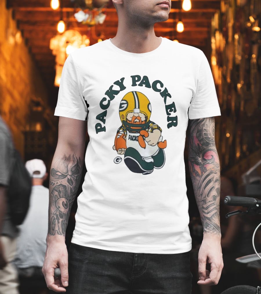 Packy Packer Green Bay Packers Football T-Shirt
