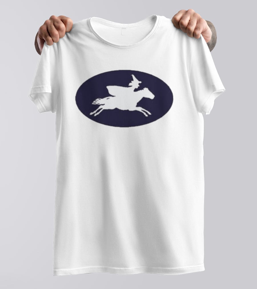 Witch Riding Horse Halloween T-Shirt