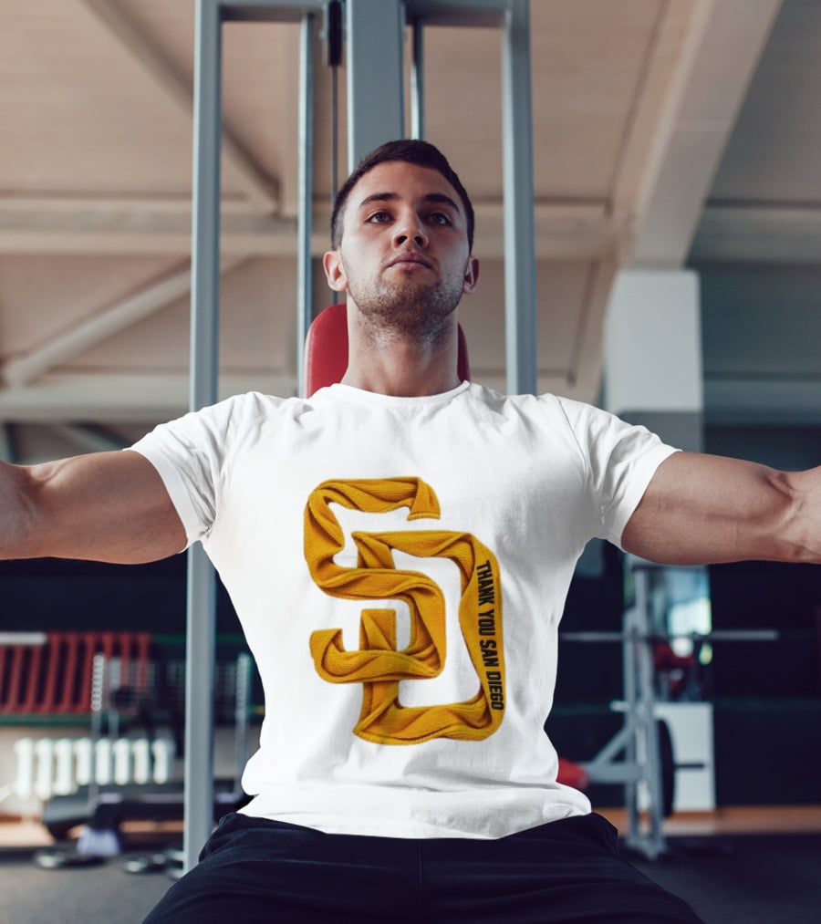 San Diego Padres Thank You San Diego SD Scarf T-Shirt