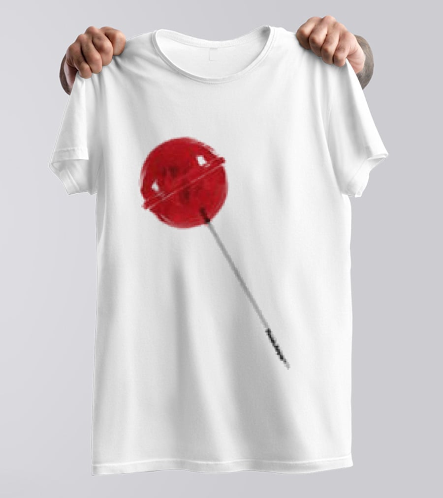 Twojeys Lollipop White Red Candy Stick T-Shirt