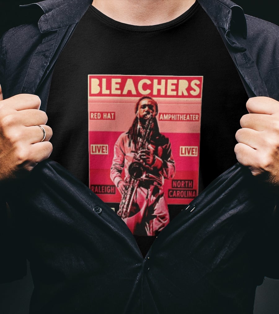 BLEACHERS Red Hat Amphitheater Live Raleigh North Carolina October 6th T-Shirt