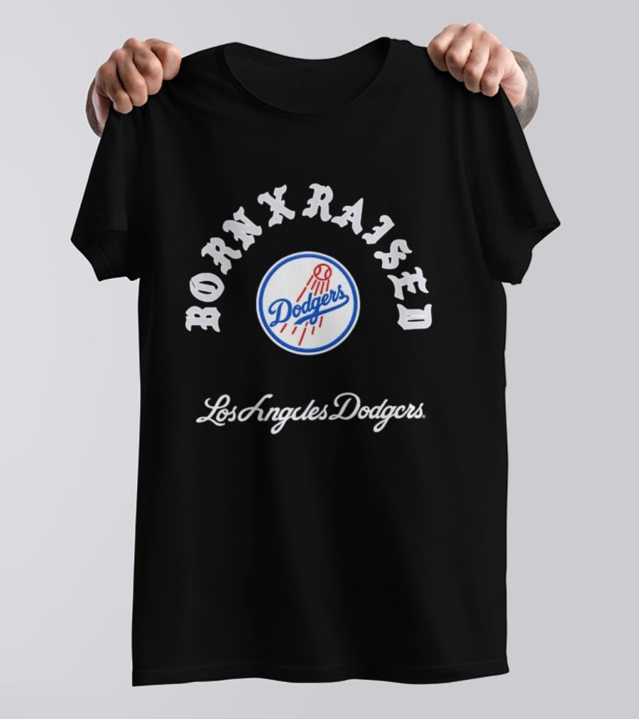 Born X Raised Los Angeles Dodgers MLB Collaboration T-Shirt