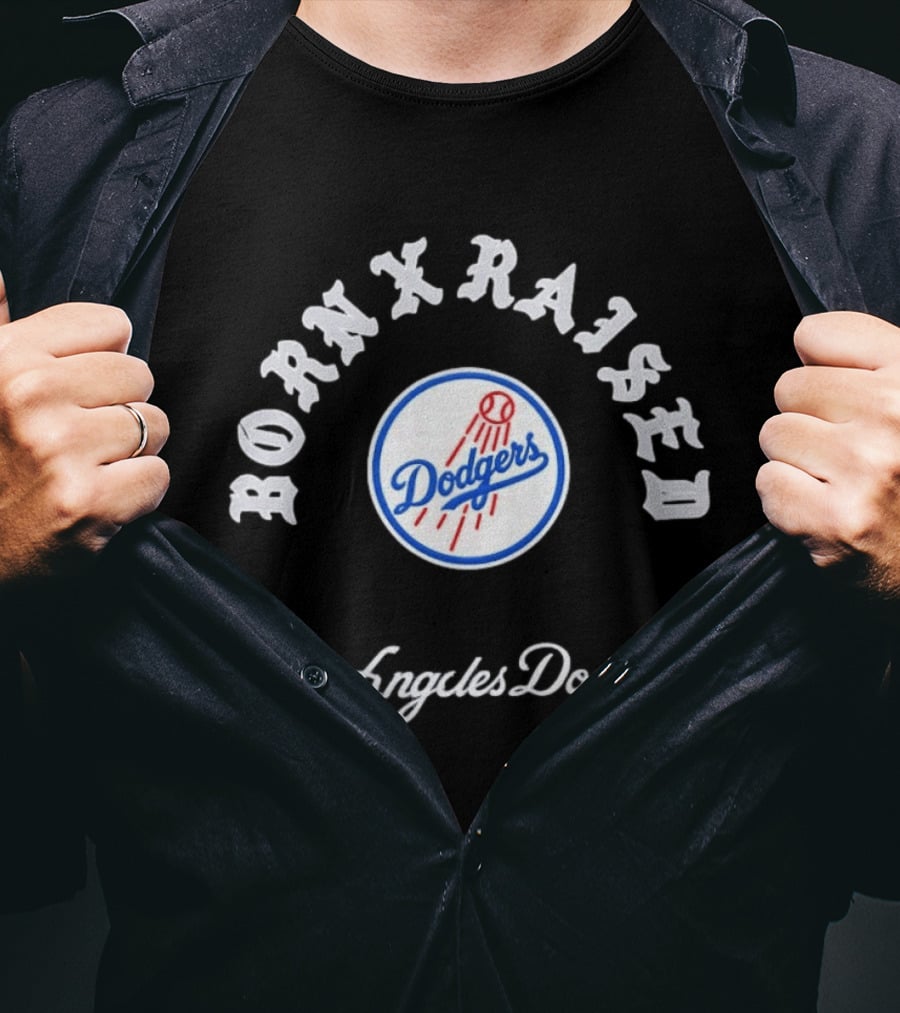 Born X Raised Los Angeles Dodgers MLB Collaboration T-Shirt