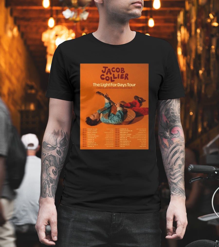 Jacob Collier The Light For Days Tour 2026 A Series Of Solo Performances In Intimate Spaces T-Shirt