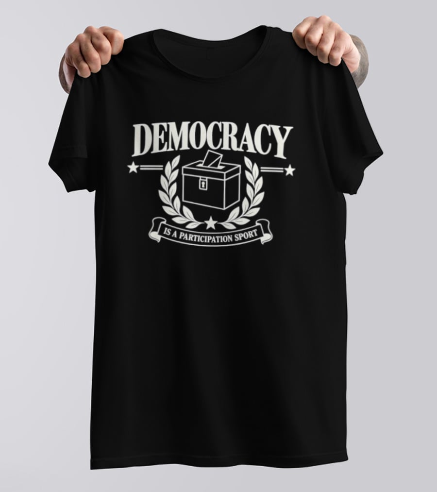 Democracy Participation Sport Voting Symbol Box T-Shirt