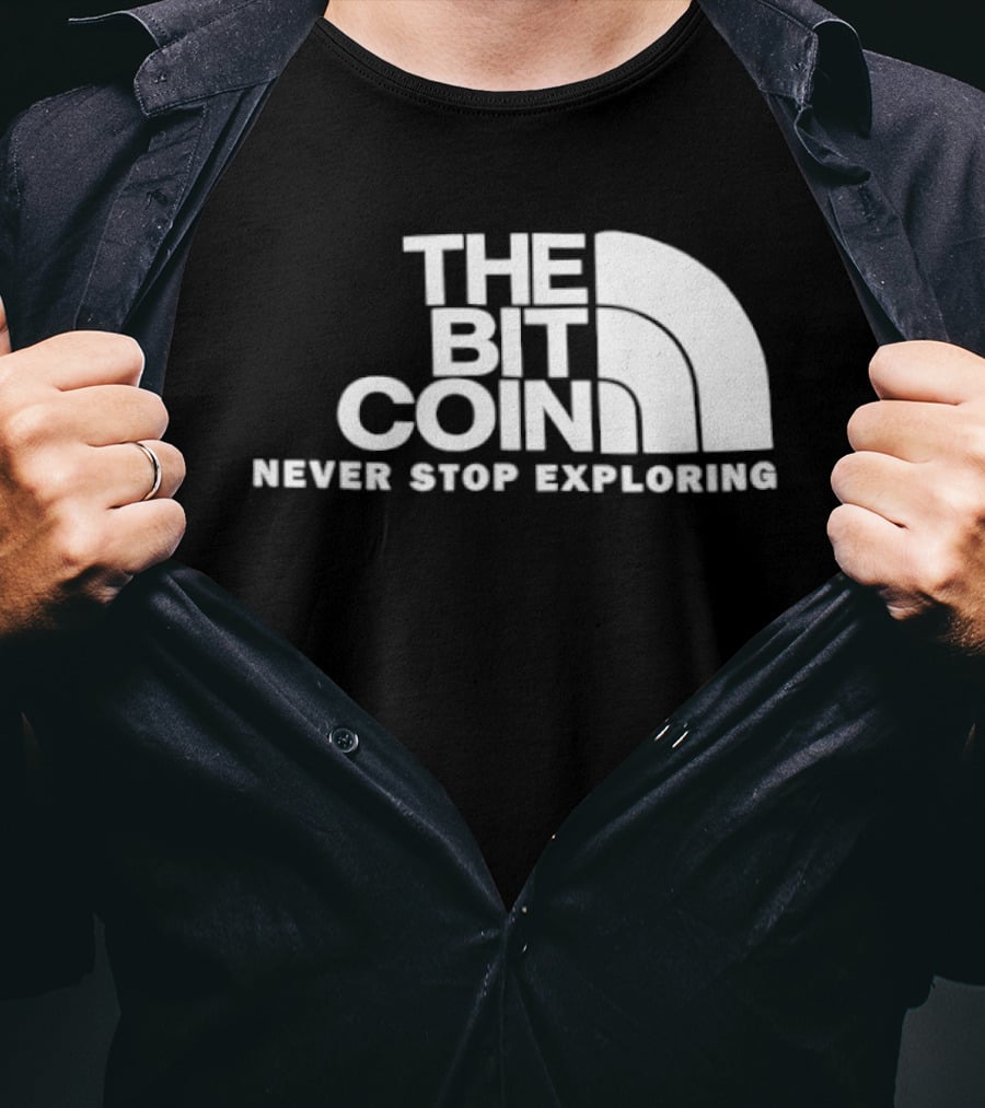The Bit Coin Never Stop Exploring Adventure T-Shirt