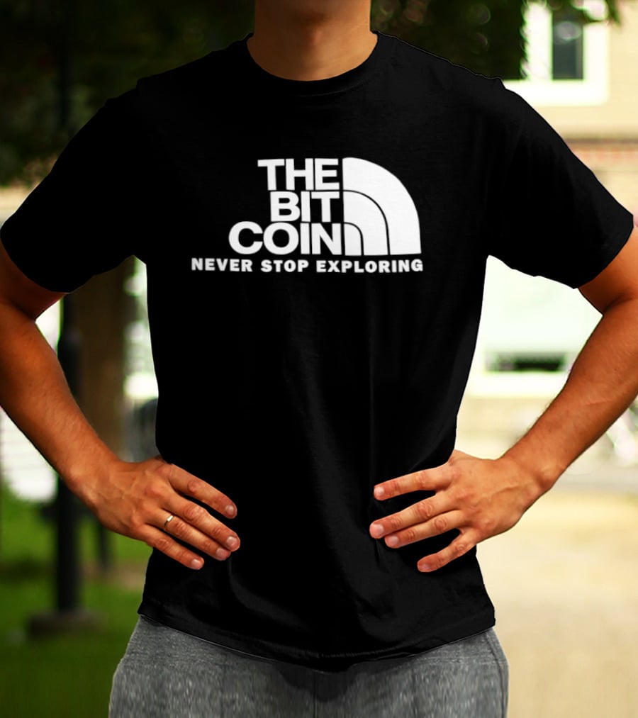 The Bit Coin Never Stop Exploring Adventure T-Shirt