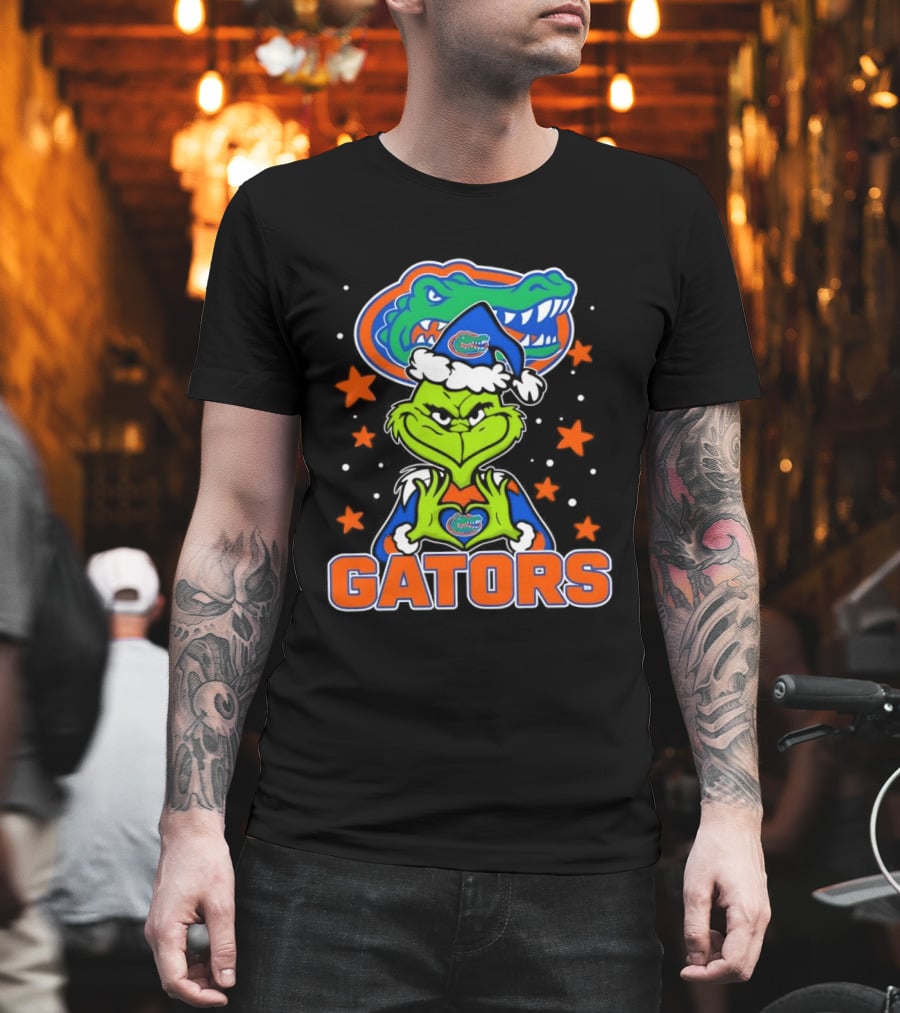Florida Gators Grinch Christmas College Football Fan T-Shirt