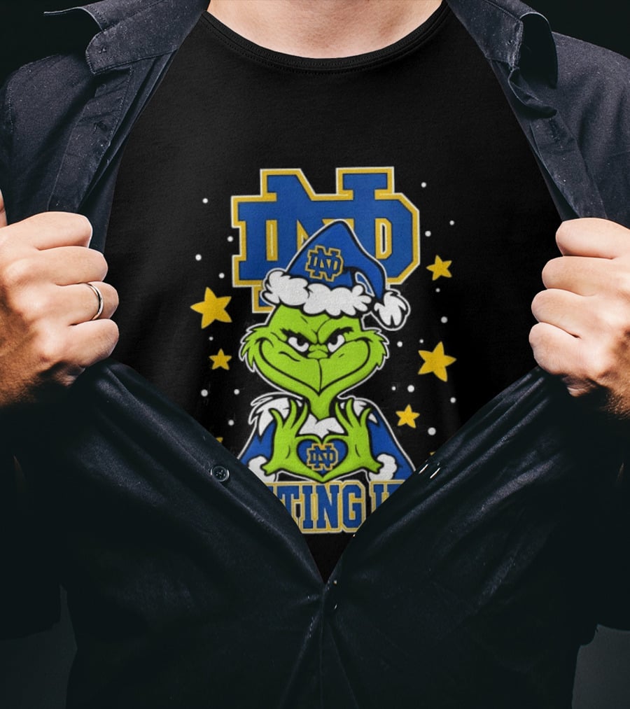 Notre Dame Fighting Irish Grinch Christmas ND T-Shirt