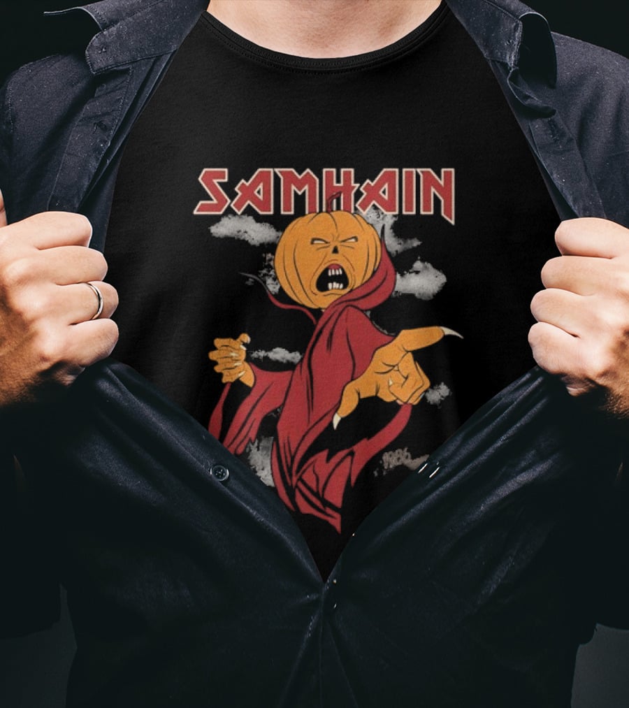 The Real Ghostbusters Samhain Halloween Pumpkin Spirit T-Shirt